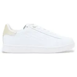 EA7 Unisex. 7X000331_AF10848 Klassische Leder-Sneakers weiß (40), Wohnung, Keine, Lässig