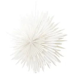 Ebuy24 Sälen Weihnachtsstern mit Licht Papier Ø46 cm Pendelleuchte weiß.