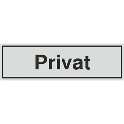 Schild - Privat