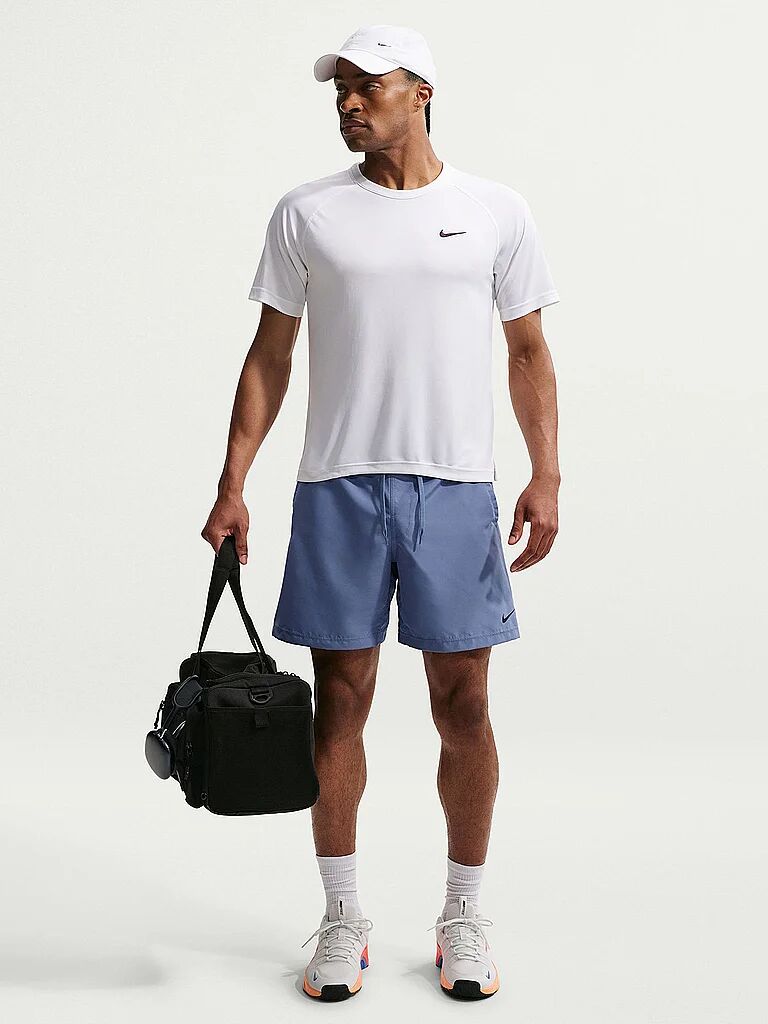 NIKE Herren Fitnessshorts Dri-FIT Form 7 blau   L M