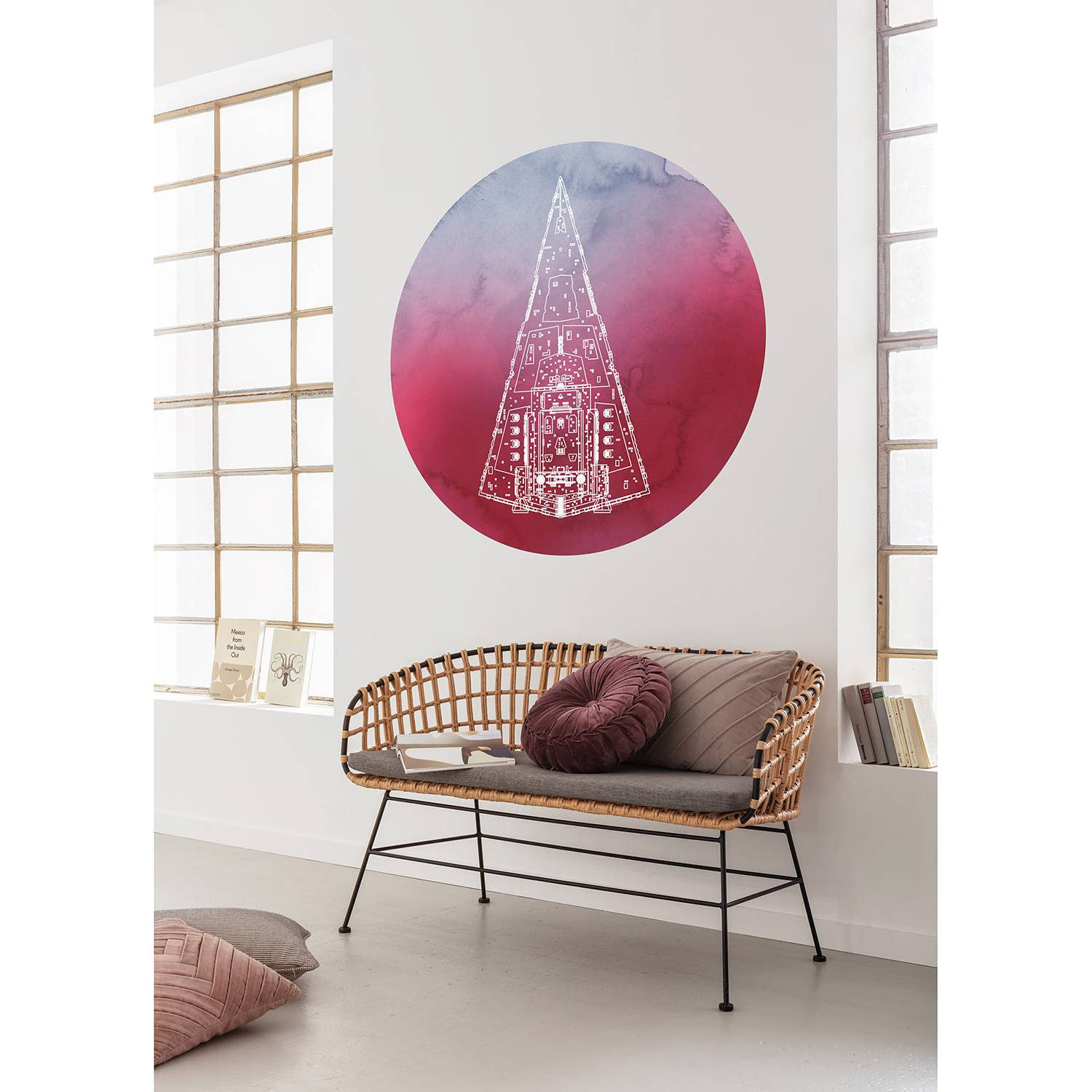 home24 Fotobehang Star Wars Star Destroyer 128 x 128 cm
