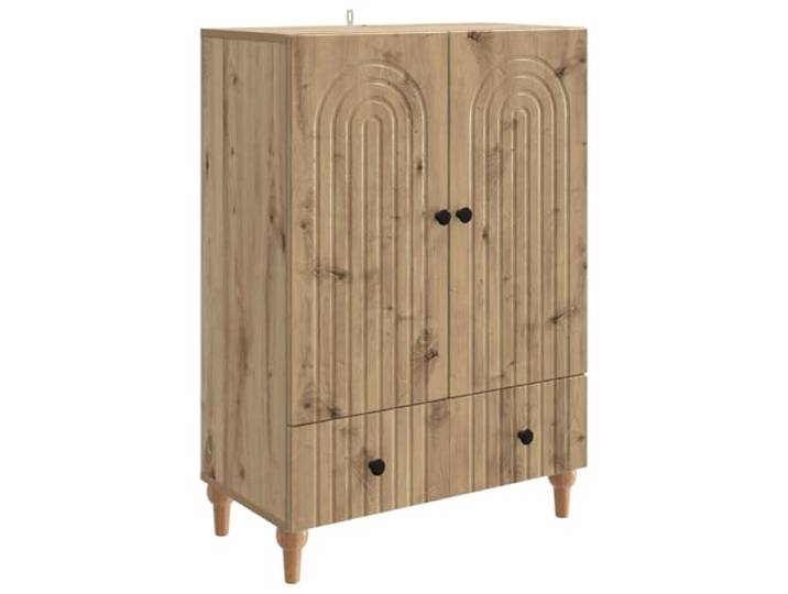TEKGHUT Sideboard Artisan-Eiche 66 x 34,5 x 95 cm Holzwerkstoff Moderne Eleganz, klare Linien, funktionales Design, Regale, Schubladen, Türen mit Scharnieren, Wohnzimmer, Esszimmer,