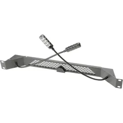 Dsit 19" Gooseneck LED Beleuchtung - White, Serverschrank Zubehör, Schwarz