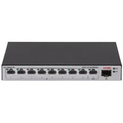 H3C LS-1600V2-10P-GL (9 Ports), Netzwerk Switch, Grau, Schwarz