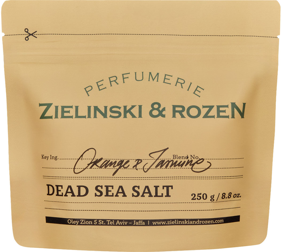 ZIELINSKI & ROZEN Orange & Jasmine Dead Sea Salt 250g