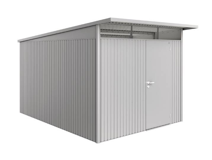Biohort Gerätehaus AvantGarde A8 Standardtüre Silber
