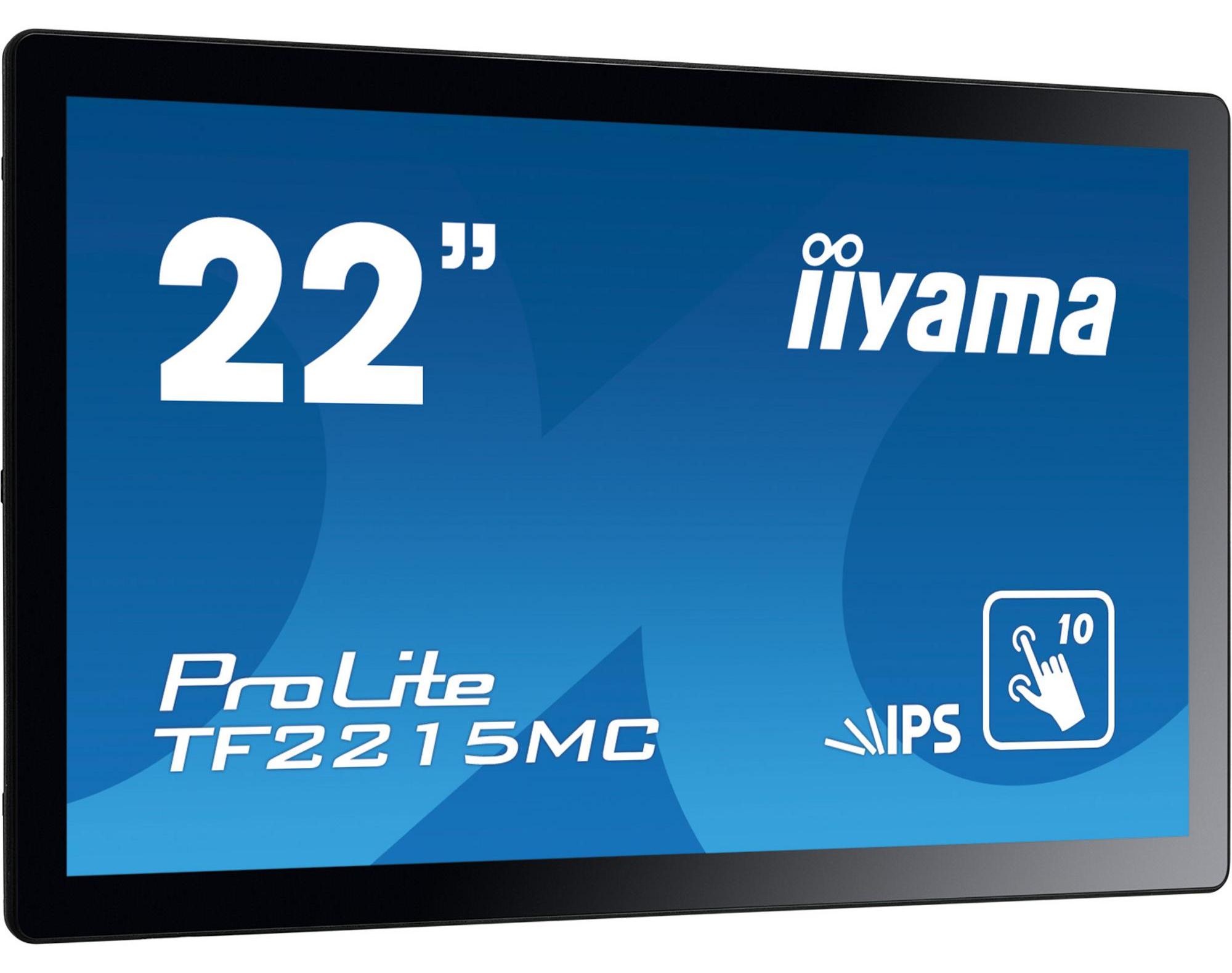 iiyama ProLite TF2215MC-B2, 54,6 cm (21.5"), 1920 x 1080 Pixel, Full HD, LED, 14 ms, Schwarz
