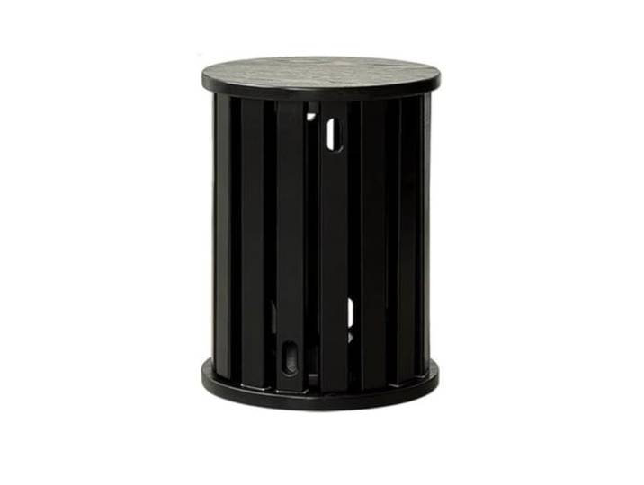 YDHFCD Stapelbarer mobiler Beistelltisch und Hocker mit Rollen Holzoptik Platte, Rollen mit Bremse, stapelbares System, einfache Mobilität.(Style 1 33x44cm)