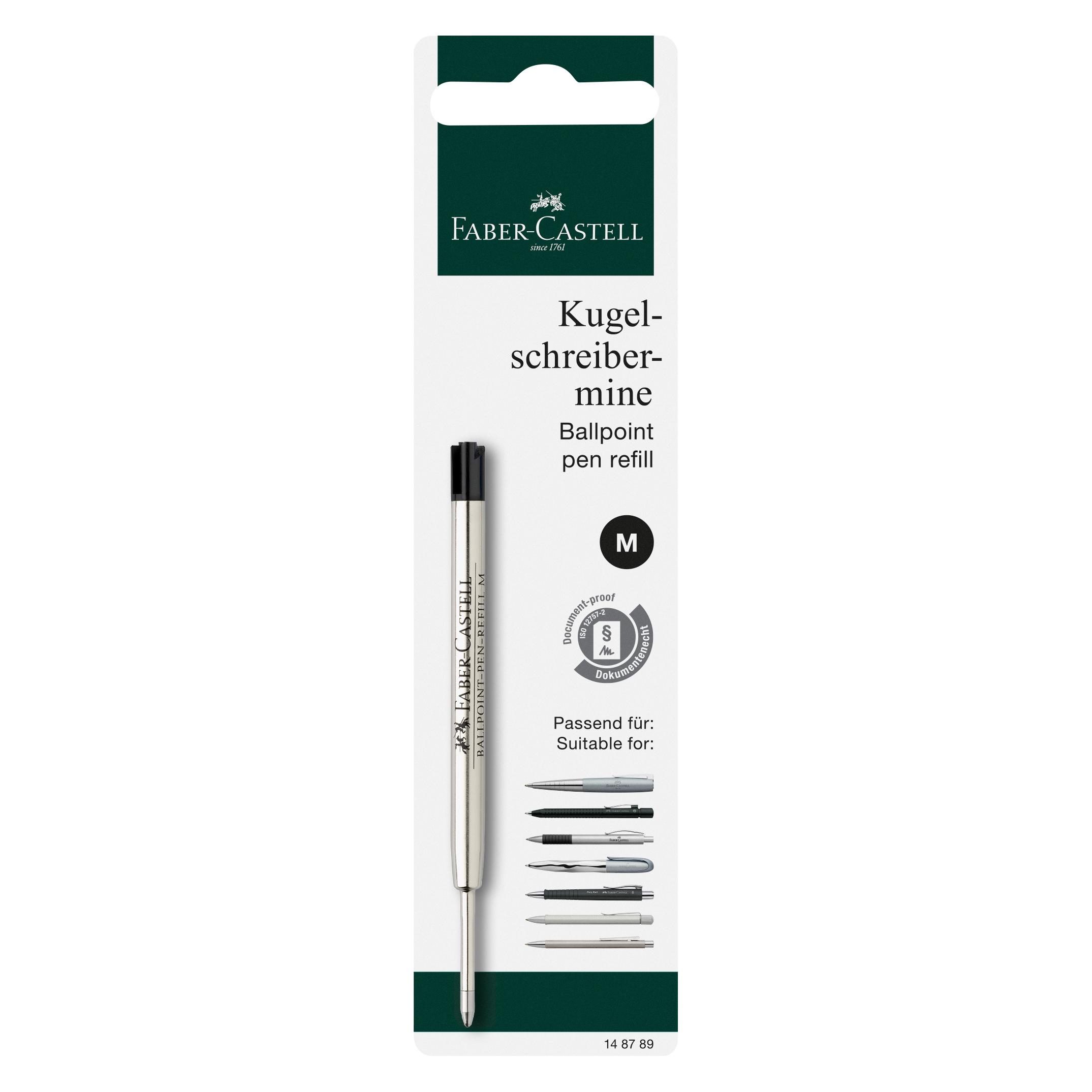 Faber-Castell Kugelschreibermine (Schwarz, 0.40 mm, 1 Stk.) (148789)