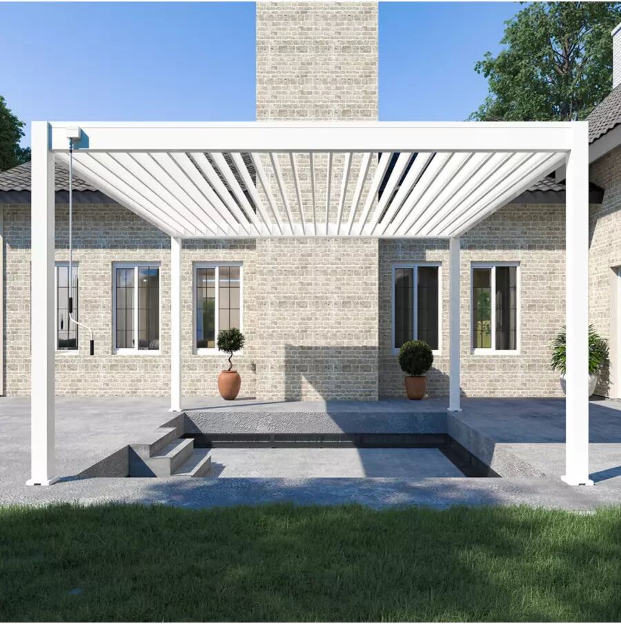 PERGOLA BIOCLIMATICA OMBRÉA 4X4MT BIANCO