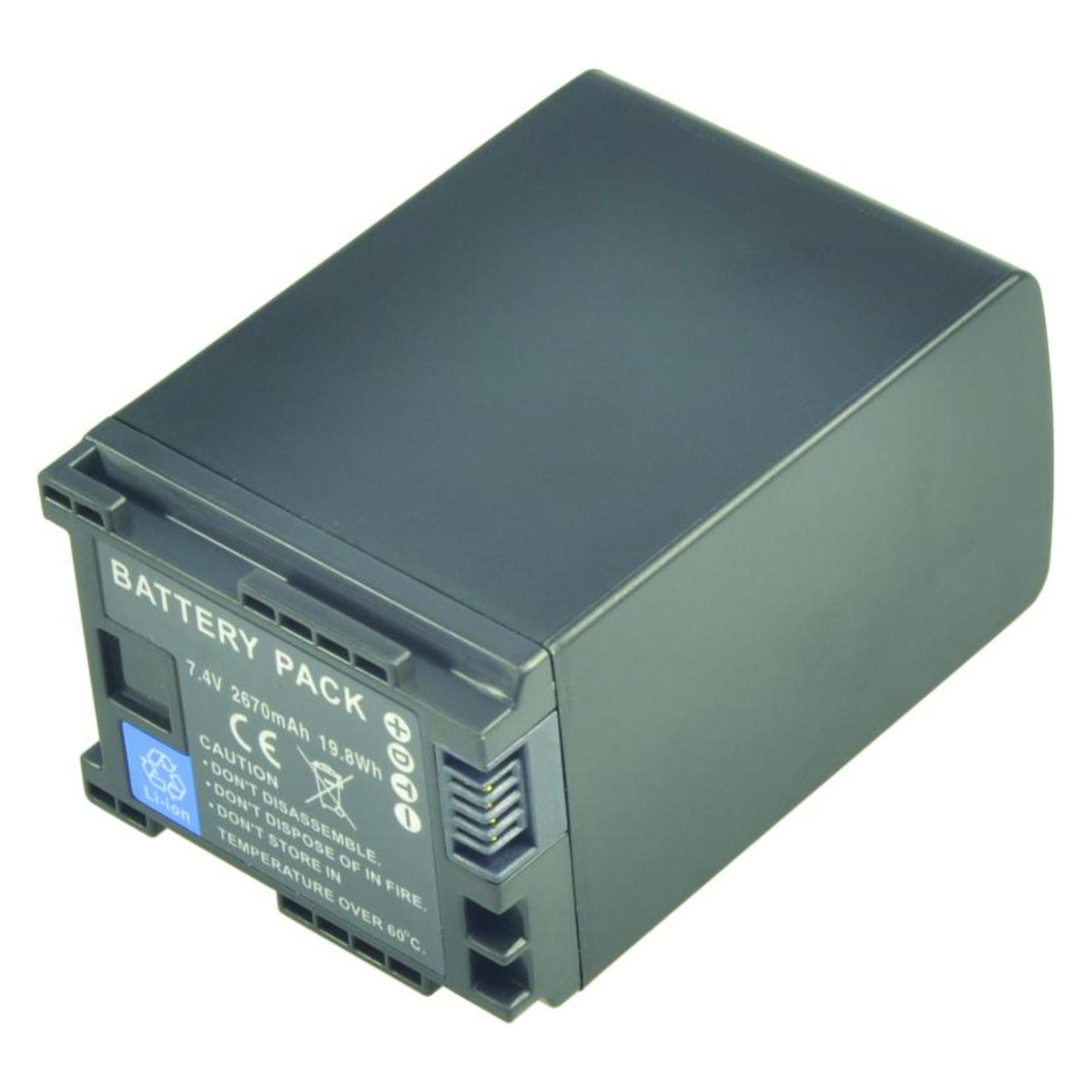 2-Power Camcorder Battery 7.4V 2670mAh (Kamera Akku) (VBI9936A)