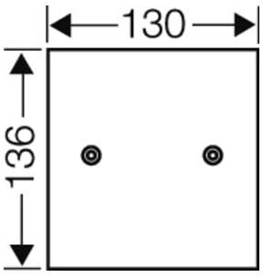 HENSEL Plaque de montage KG MP 02 papier dur 4 mm (3300144)