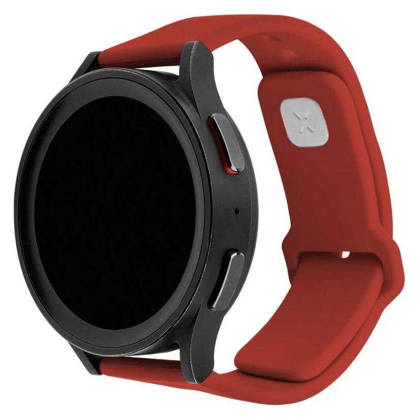 Fixed Satz Silikonbänder Sportliches Silikonarmband mit Schnellverschluss 20 mm für Smartwatch rot (20 mm, Silikon) (FIXSST2-20MM-RD)