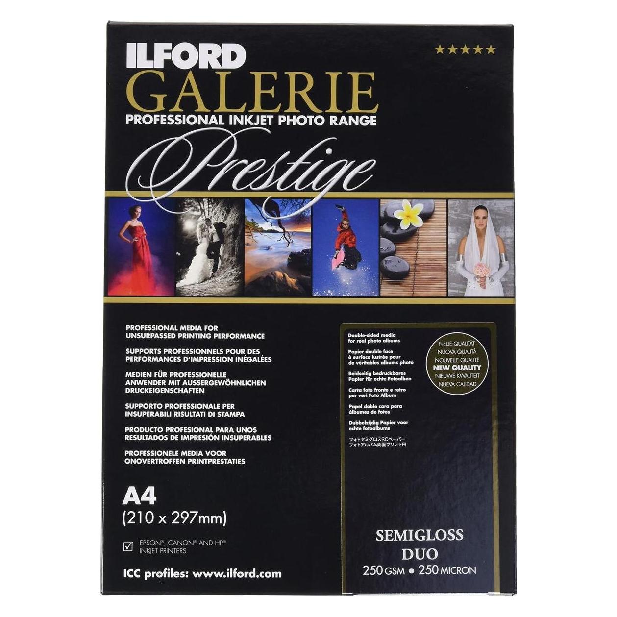 Ilford Galerie Semigloss Duo 250g A4 25 Blatt (250 g/m², A4, 25 Stk.) (2001781)