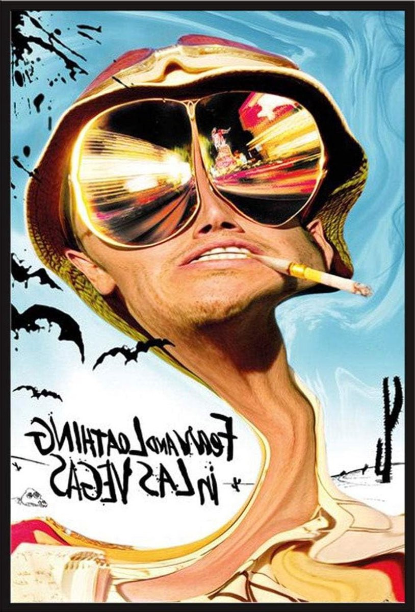 Fear and Loathing Poster - Film Poster Muurdecoratie - Zwart - 61 x 91,5 cm