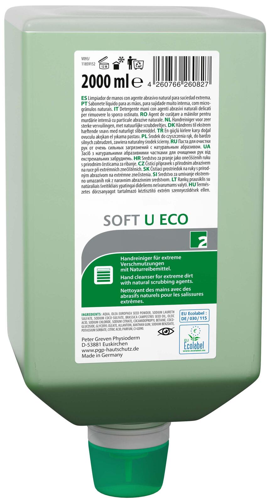 GREVEN® SOFT U ECO Handreiniger 2,0 l 14352002