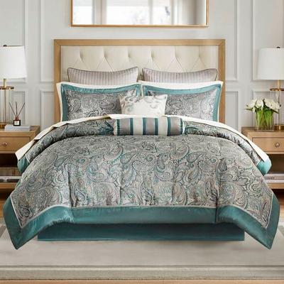 Jla Home/Bed Aubrey II Bed in a Bag Set Teal, King, Teal