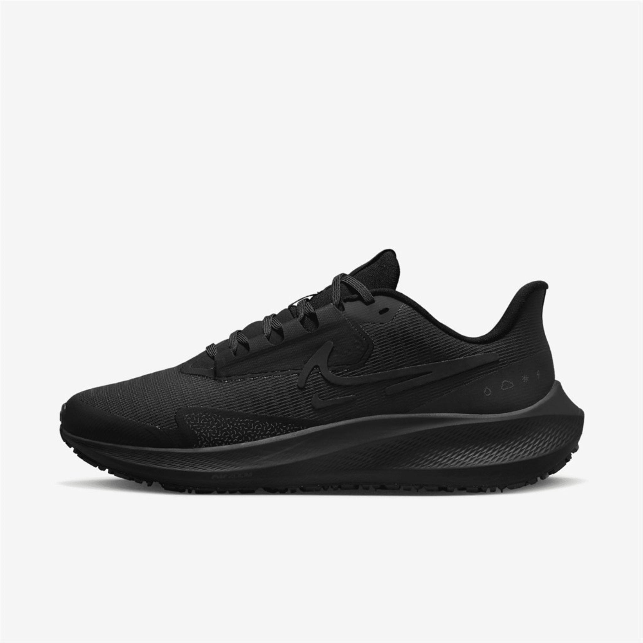 Nike Air Zoom Pegasus 39 Shield All Black Laufschuhe Sportschuhe Schuhe wasserabweisend schwarz DO7626-001, Schuhgröße:38.5 EU