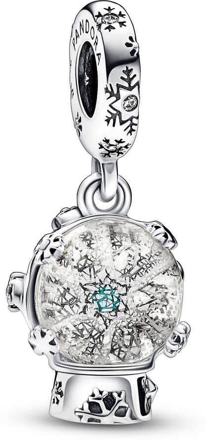 Charm Pandora Pendant Boule À Neige Et Flocon Femme