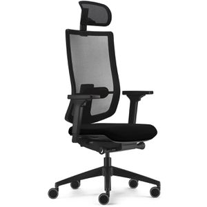 sedus Bürostuhl sedo pro Light 2, ap-896/002, schwarz, Stoff/Netz, mit Kopfstütze, bis 130 kg