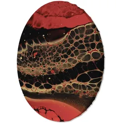 RUNDES BILD Rot 40/40 cm