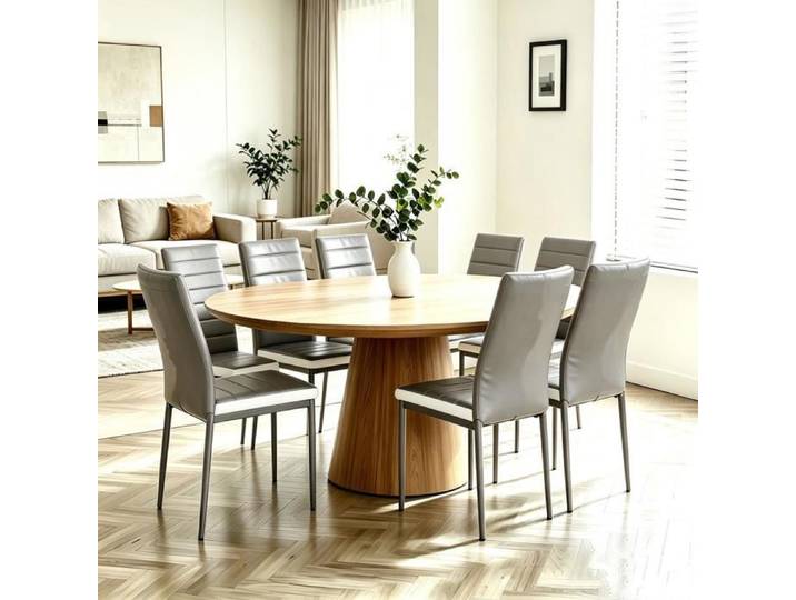 VIVOLILV Chaises - Lot de 6 chaises de salle à manger ROMANE rembourré avec revêtement à l'aspect cuir - Pour Cuisine Salon