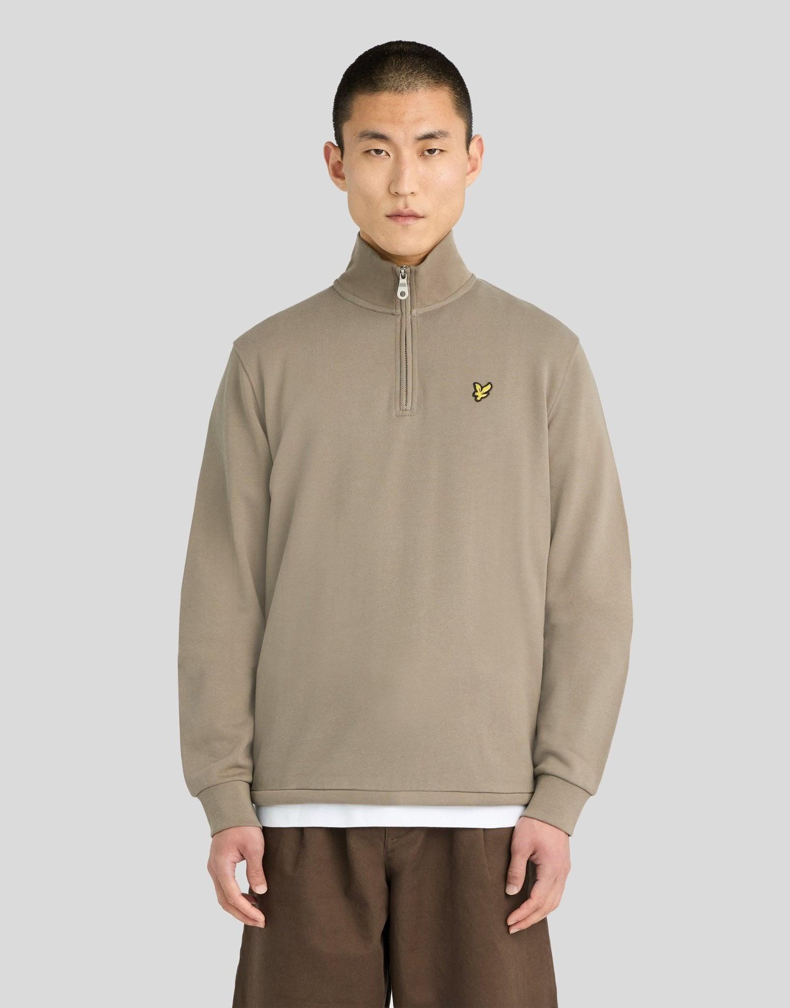 Lyle & Scott Loopback-Sweatshirt mit 1/4-Reißverschluss
