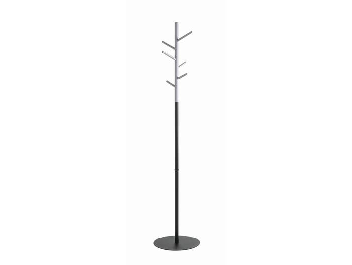 Kleiderständer, Grau, Schwarz, Metall, 36x175x36 cm, standfeste Füße, Jackenhalter, Schlafzimmer, Kleiderständer
