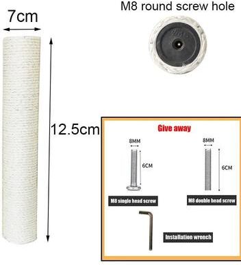 Inspire Essentials ClawCraft Sisal Cat Scratching Post Replacement 13