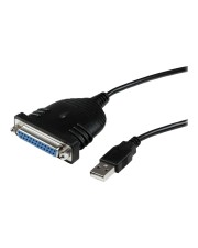 StarTech.com USB auf Parallel Adapter Kabel 1,8m Centronics / DB25/ IEEE1284 Druckerkabel zu Stecker / Parallel-Adapter 2.0 IEEE 1284 (ICUSB1284D25)