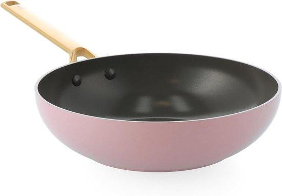 BK-Cookware Keramische Wokpan Roze - 28 cm