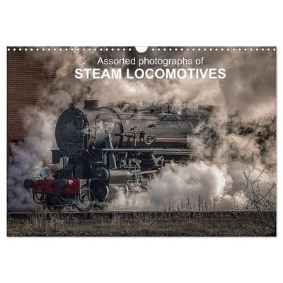 Assorted photographs of STEAM LOCOMOTIVES (Wall Calendar 2027 DIN A3 landscape), CALVENDO 12 Month Wall Calendar