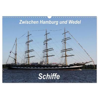 Schiffe - Zwischen Hamburg und Wedel (Wandkalender 2027 DIN A3 quer), CALVENDO Monatskalender