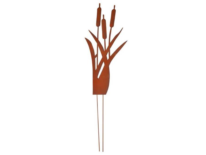 Relaxdays Gartenstecker Schilf