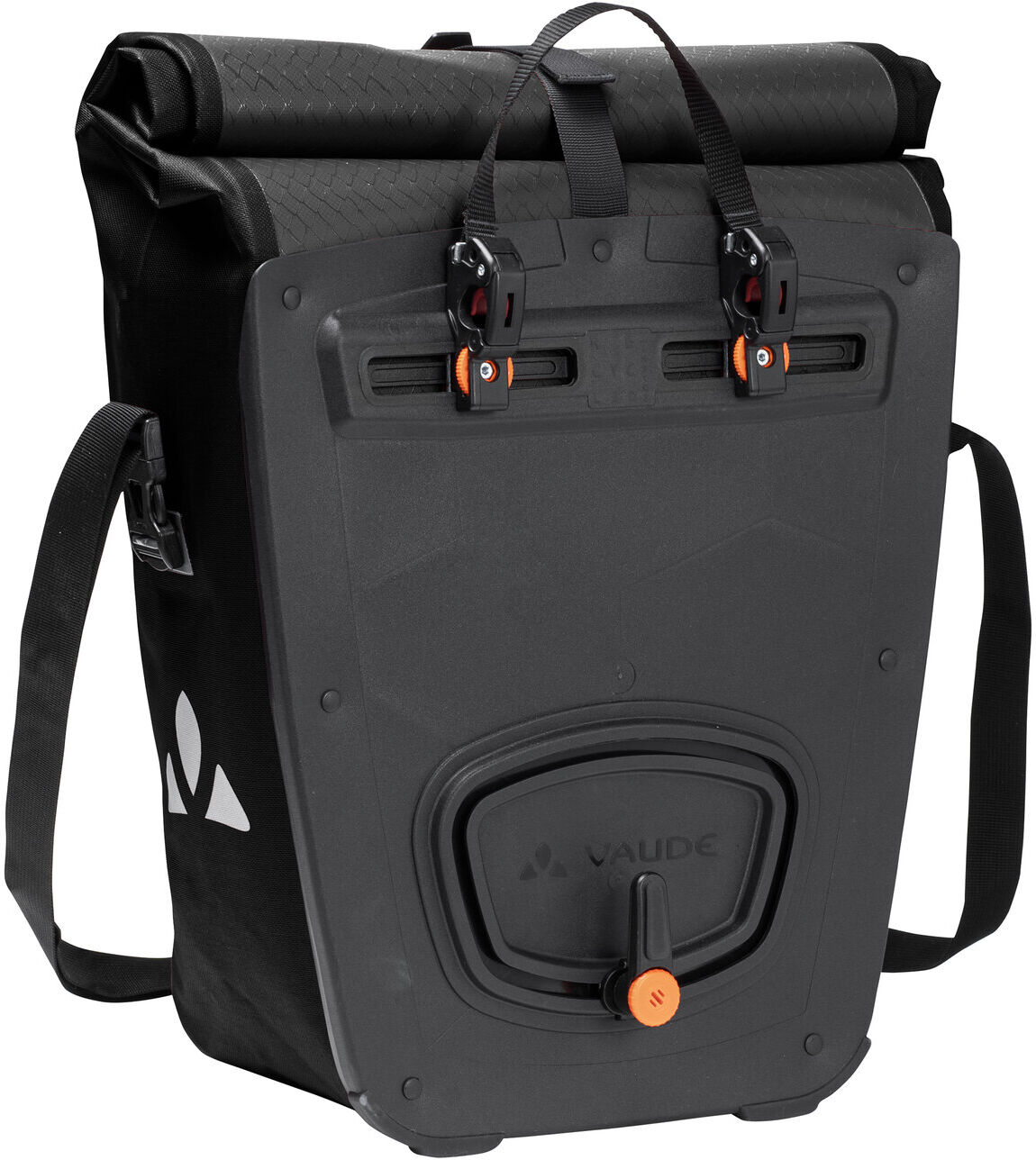 Fahrradtasche VAUDE "AQUA BACK SINGLE (REC)", schwarz, Taschen, Herren, Obermaterial: 100% Polyester, Fahrradtasche, für Radsport, mit Organizer-Innentasche, wasserdicht schwarz Einheitsgröße