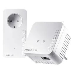DEVOLO 8561 Magic 1 WiFi mini Starter Kit Powerline Adapter 1200 Mbit/s Kabellos und Kabelgebunden