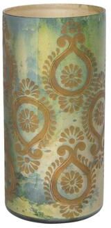 Storied Home Etched Mercury Glass Vase