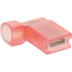 WE F613488 - Winkel Flachsteckhülsen - 4,8x0,8, 0,5 ... 1,5 mm2, rot
