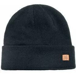 SMITH & MILLER Herren Mütze Basic Cuff Beanie, Größe ONE SIZE in Schwarz Schwarz