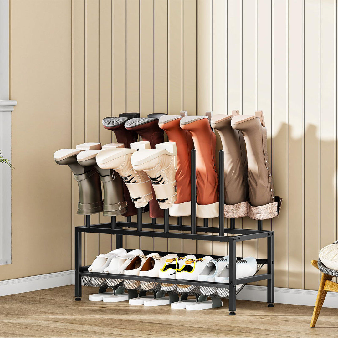 Ebern Designs 9 Pair Boot Storage Black 9