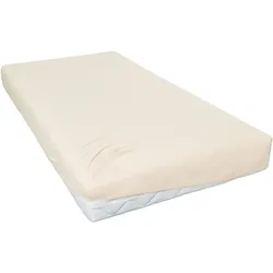 Spannbettlaken 100x200 natur (BT 100x200 cm) - beige - BT 100x200 cm