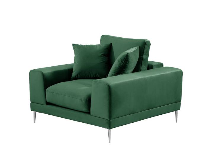 Fauteuil Kelson Marron Velours Blonda 121 x 90 x 126cm