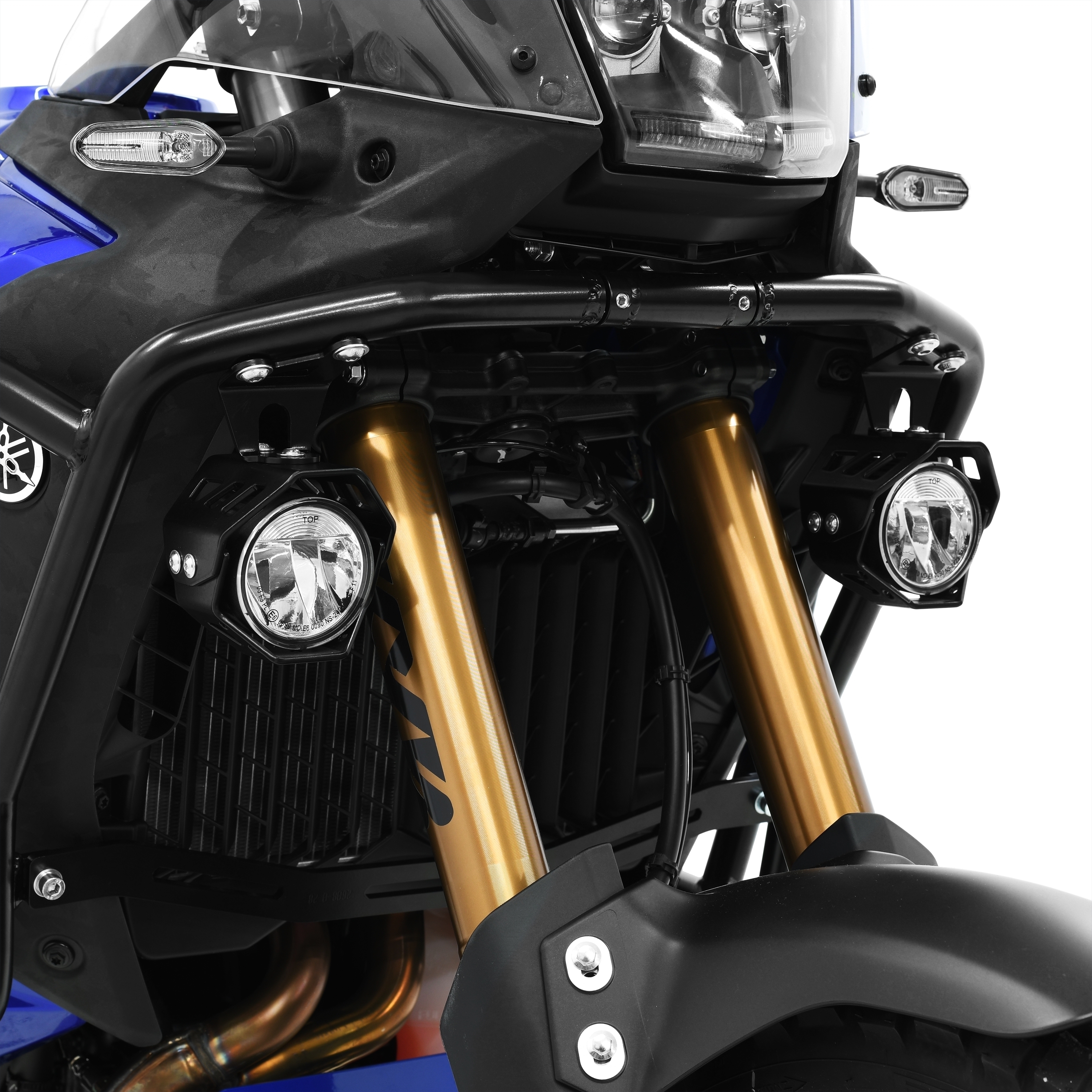 LED Zusatzscheinwerferset inkl. Halteset für Nebel (Paar) mit Gehäuse für kompatibel mit Yamaha Ténéré 700 World Raid