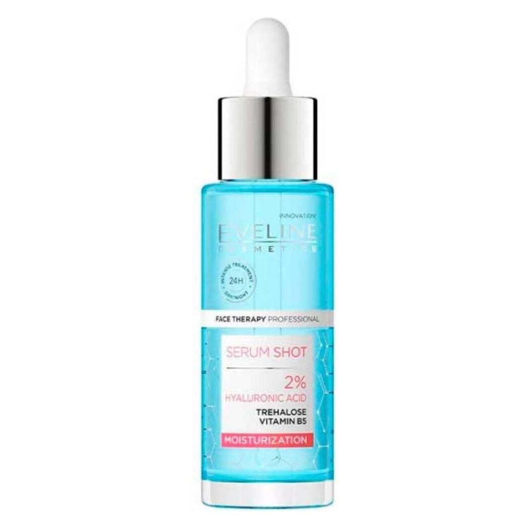 Eveline Serum Shot 2% Hyaluronic Acid Moisturizing And Smoothing Face Serum 30Ml (30 ml) (EV1298)