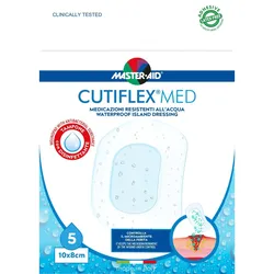 Cutiflex Med Folienverband 10x8 cm 5 ST