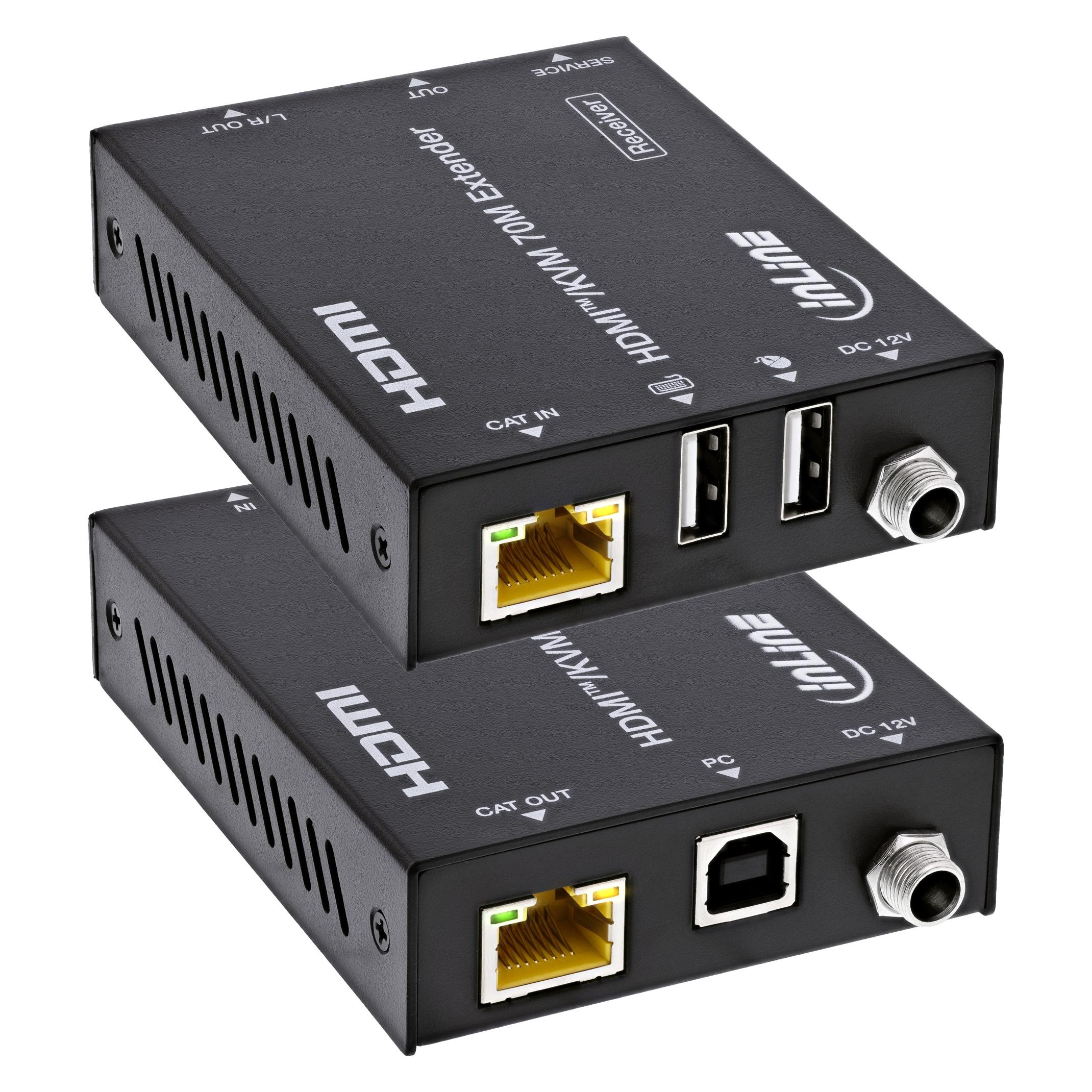 Aten Przełącznik Altusen InLine KVM Extender Cat.6, HDMI 4K/60Hz, 70m, Set (57885P)