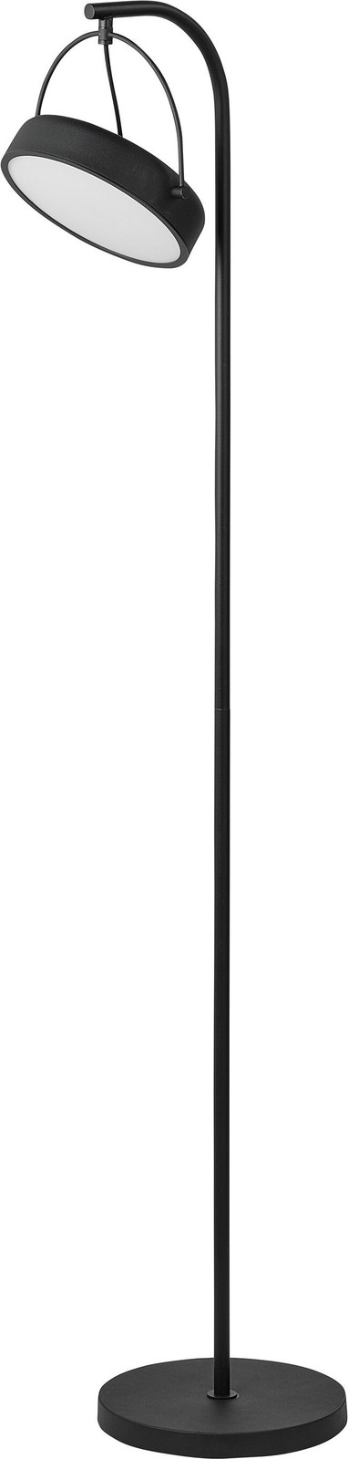 Osram Decor Puck LED vloerlamp, zwart staal, 12W, 590lm, 3000K, CRI >90, verstelbare kop