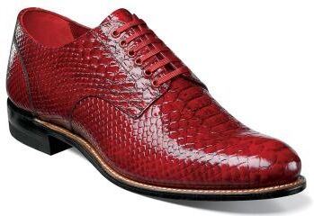 Stacy Adams Madison Anaconda - Mens 14 Red Oxford Shoes D