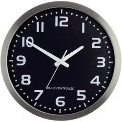 Wanduhr, Funk Wanduhr M601508 40 cm Alu (40 cm)
