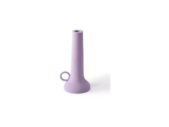 Bougeoir en aluminium lila Spartan